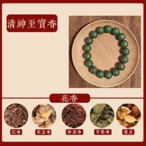Clear the mind and reduce internal heat.Nourish Yin and clear heat.Improve sleep bracelet--qingshenzhibaoxiang